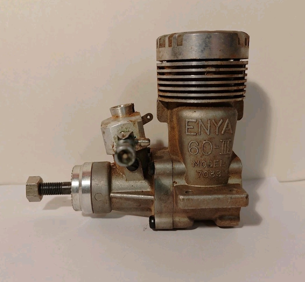 Enya 60 III Model 7033 Radio Control Model Engine Motor Vintage Stuck