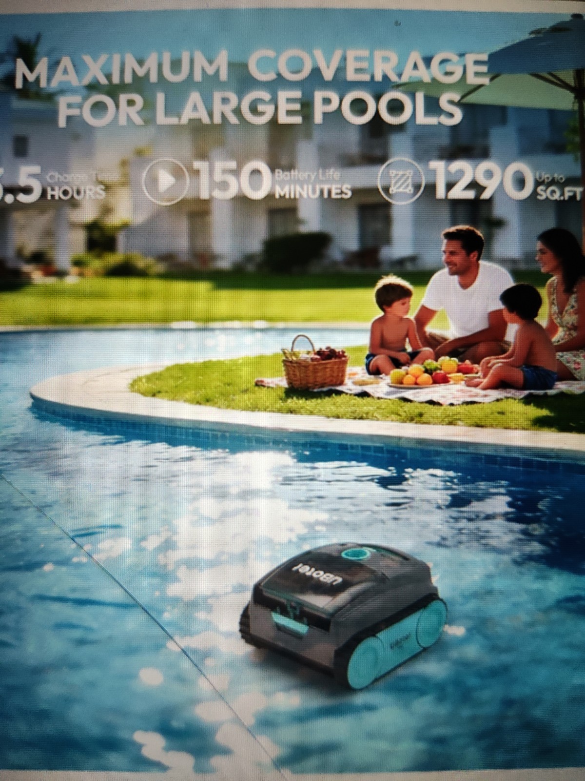 Robotic Pool Vacuum Cleaner 2026 Cordless Robotic Pool