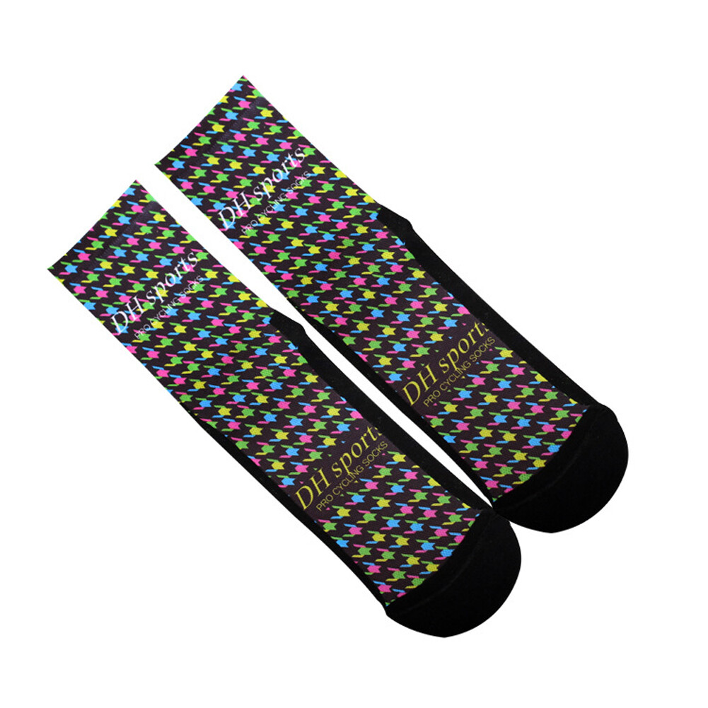 Road Cycling Socks Men Women Riding Bicycle Bike Sports Ankle Socks XC BMX Black