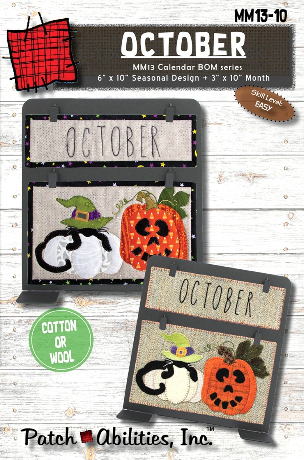 Patch Abilities October Calendar Series Block of the Month MM13-10