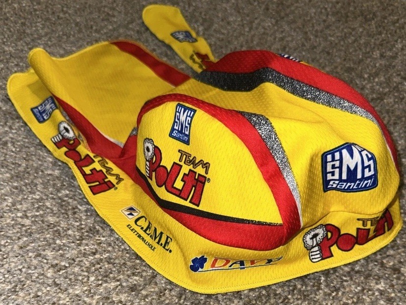 Team Polti Cycling Biking Bandanna Cap Headwear Santini