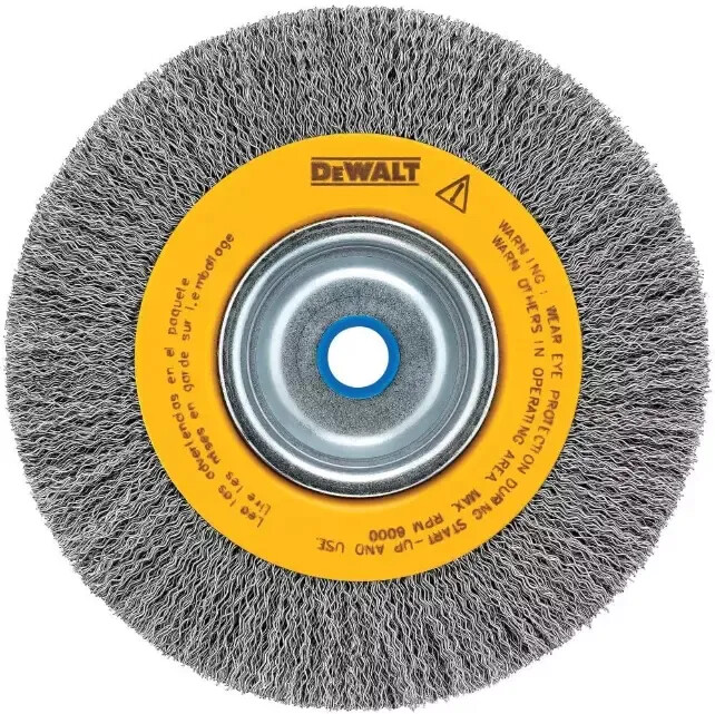 6-Inch Crimped Wire Wheel For Bench Grinder Premium Quality & Safety Ensured New