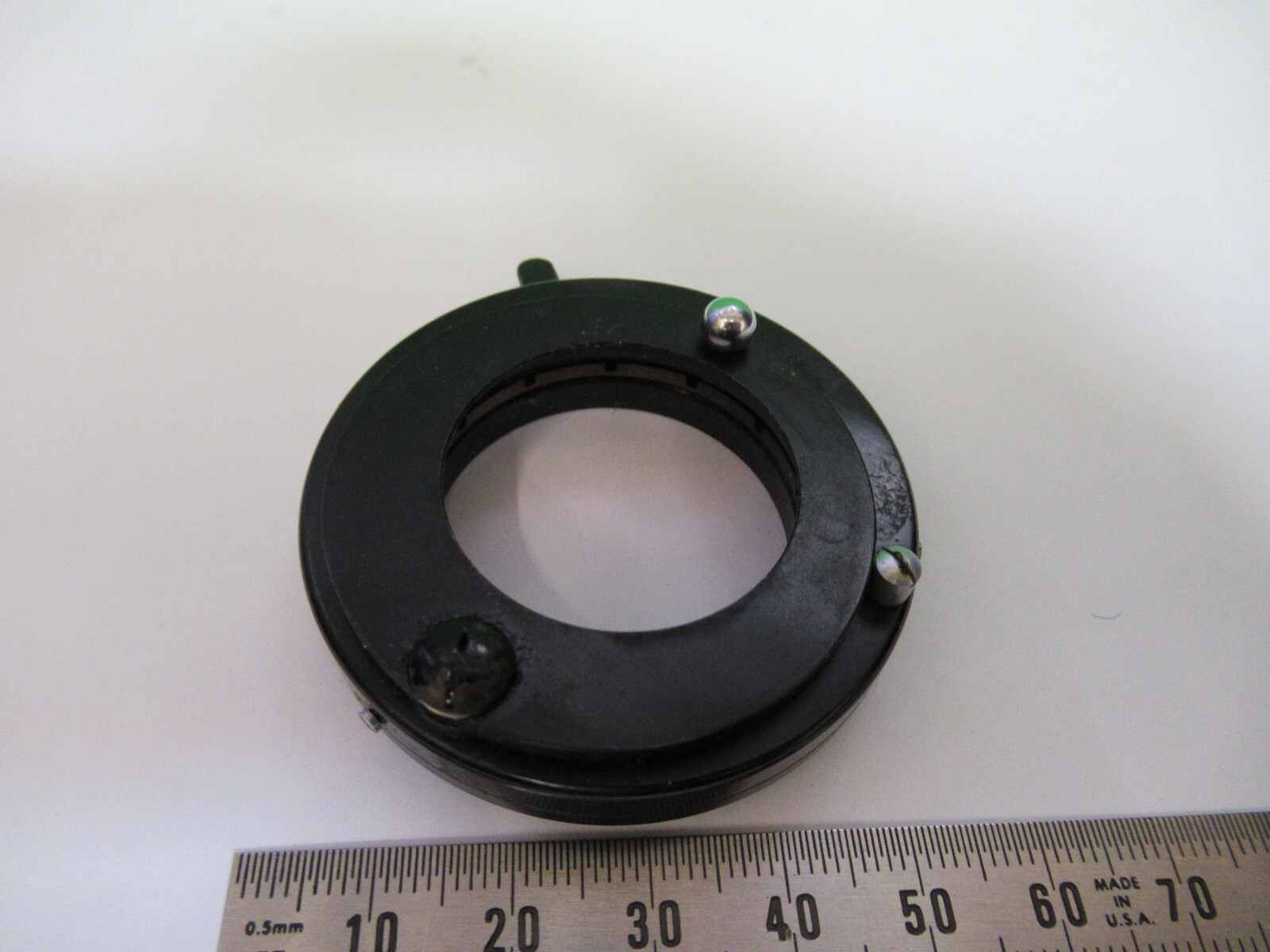 AO AMERICAN OPTICS DIAPHRAM IRIS MICROSCOPE PART AS PICTURED X5-A-51