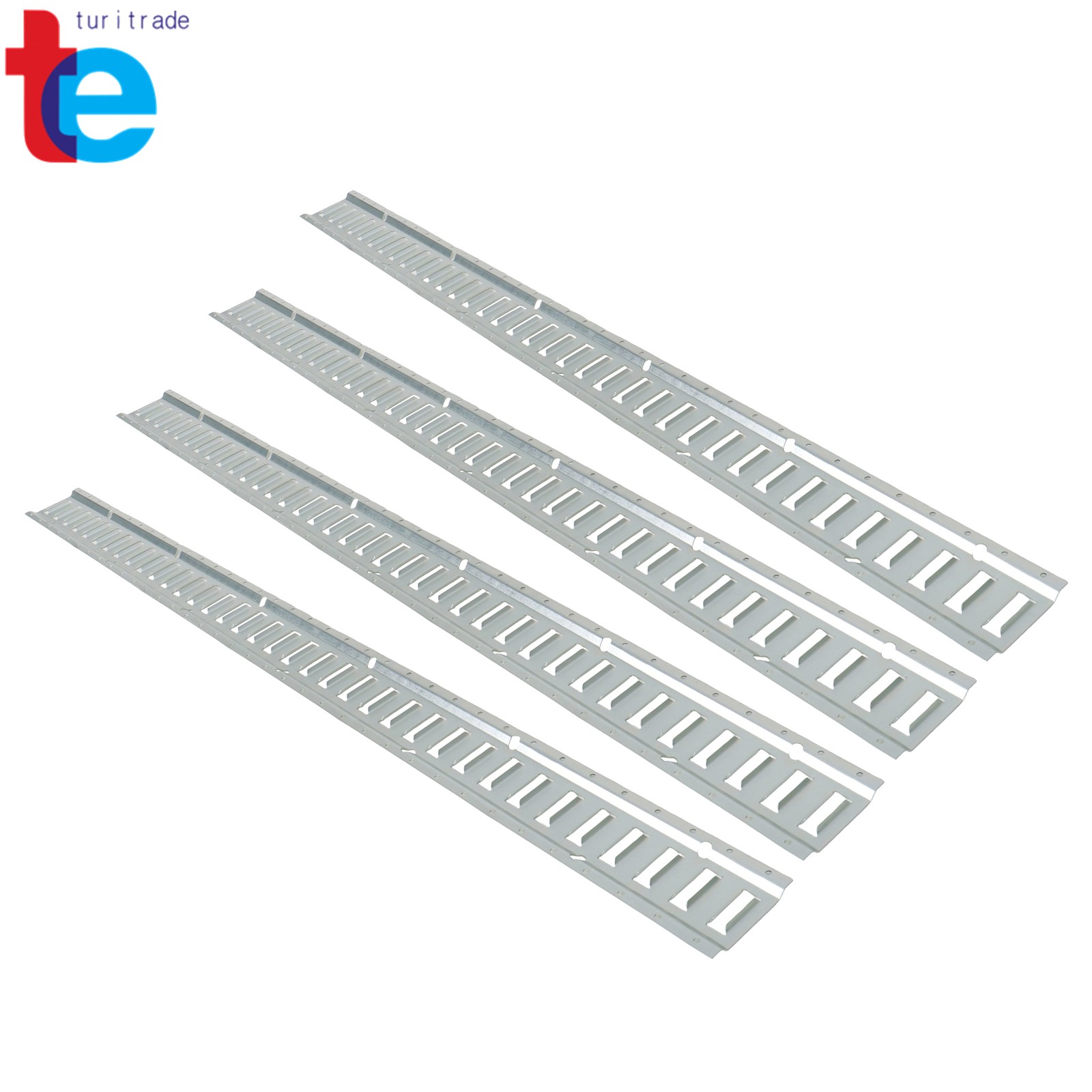For Garages Vans Trailers 4 Pack 6' E Track Tie Down Rail Kit Galvanized Steel