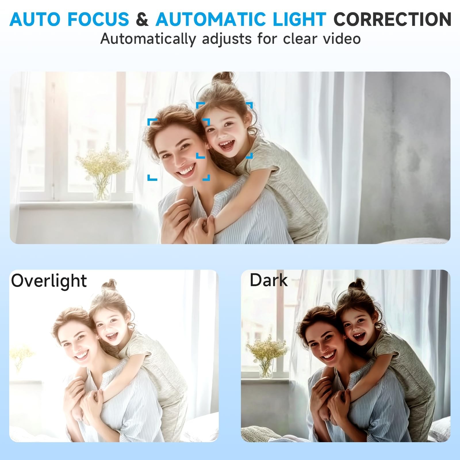 4k Webcam for PC with Microphone, Computer Camera with Noise Cancellation, Pr...