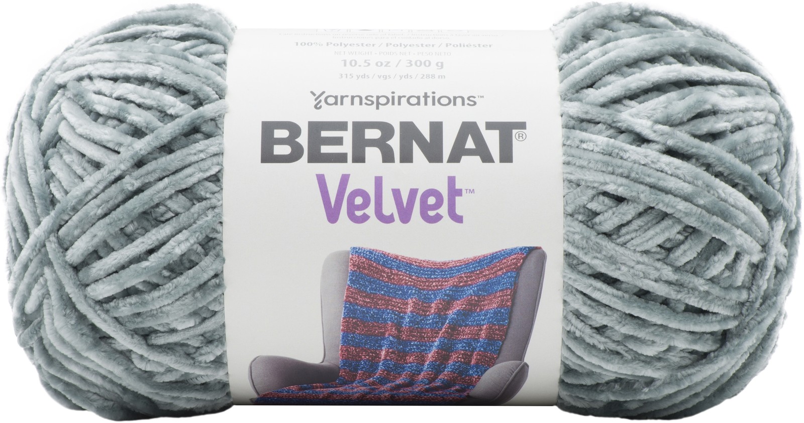 Bernat Velvet Yarn-Smokey Green - 161032-32025