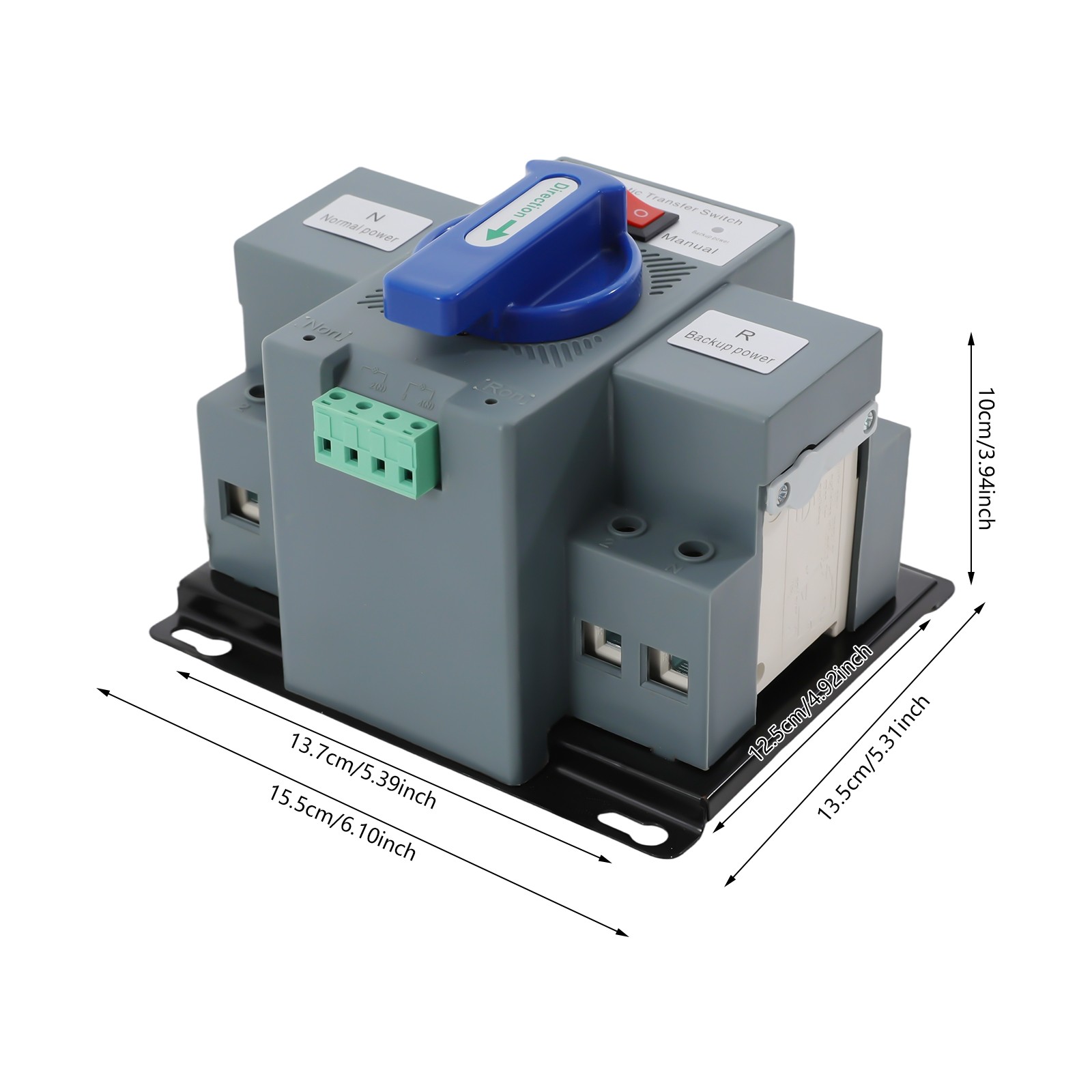 63A ATS Dual Power Automatic Transfer Switch for Generator Changeover Switch 2P