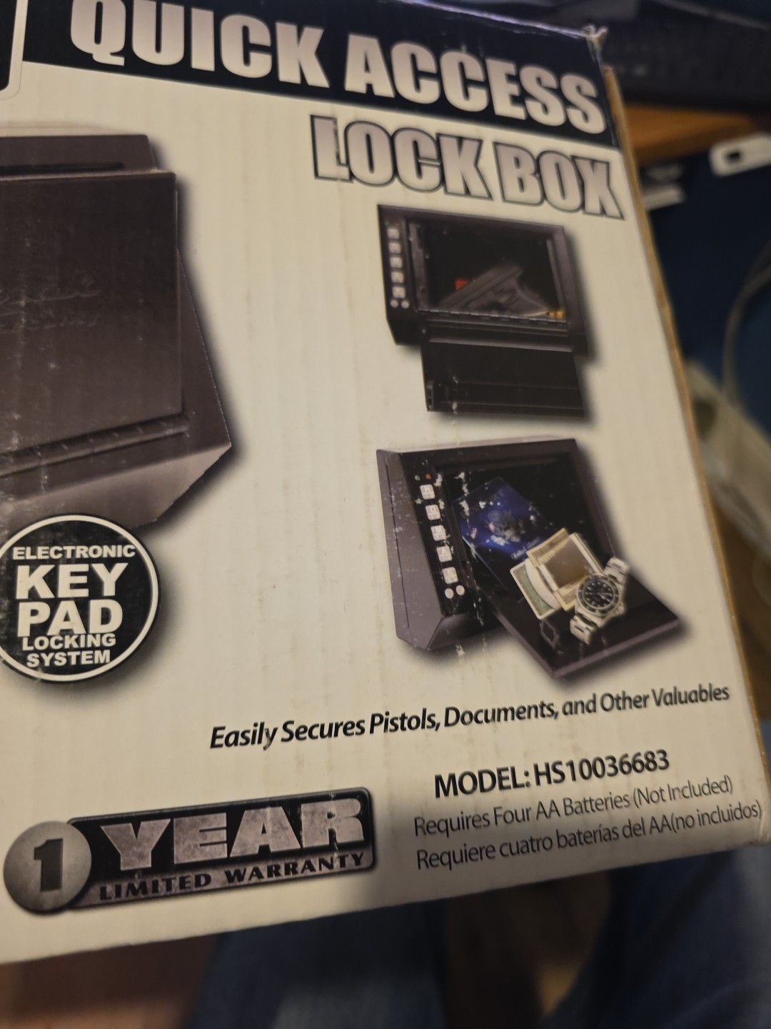 Homak Security Quick Access, Lock Box / Pistol Box HS10036683