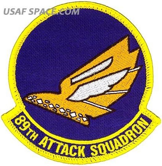 USAF 89th ATTACK SQUADRON - MQ-9 Reaper ATTACK UAV DRONE ORIGINAL VEL PATCH