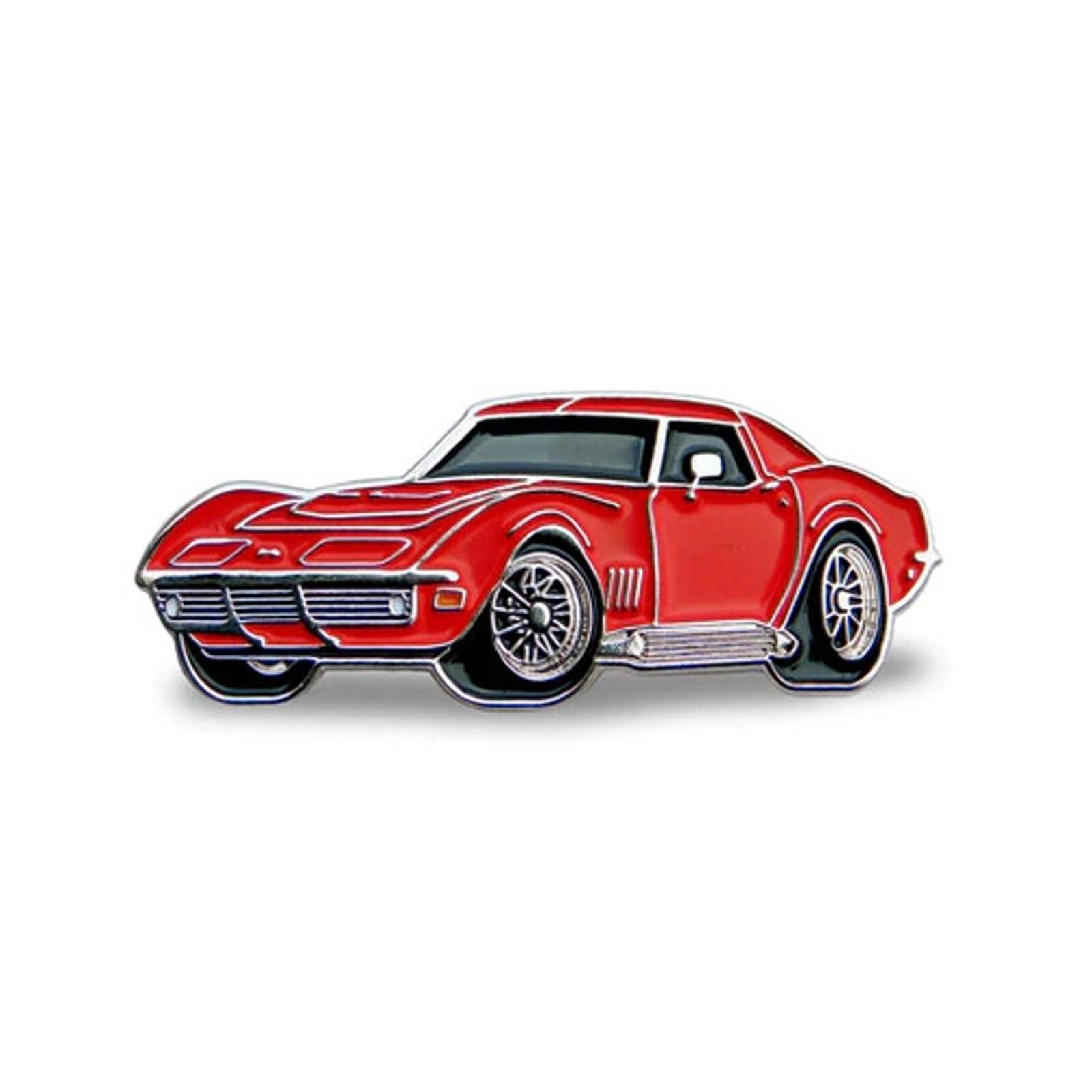 1968-1982 C3 Corvette Red Hat Pin Enamel Reproduction Accessory