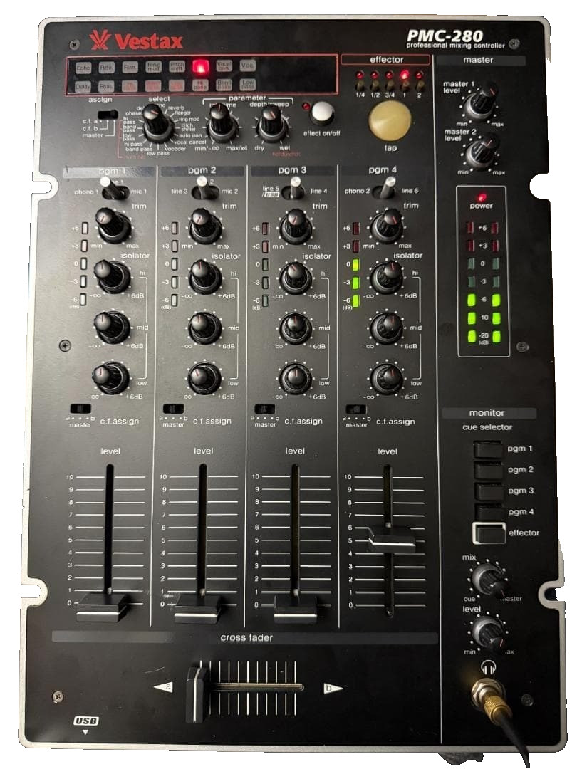 Vestax PMC-280 DJ Mixer Free Shipping From Japan