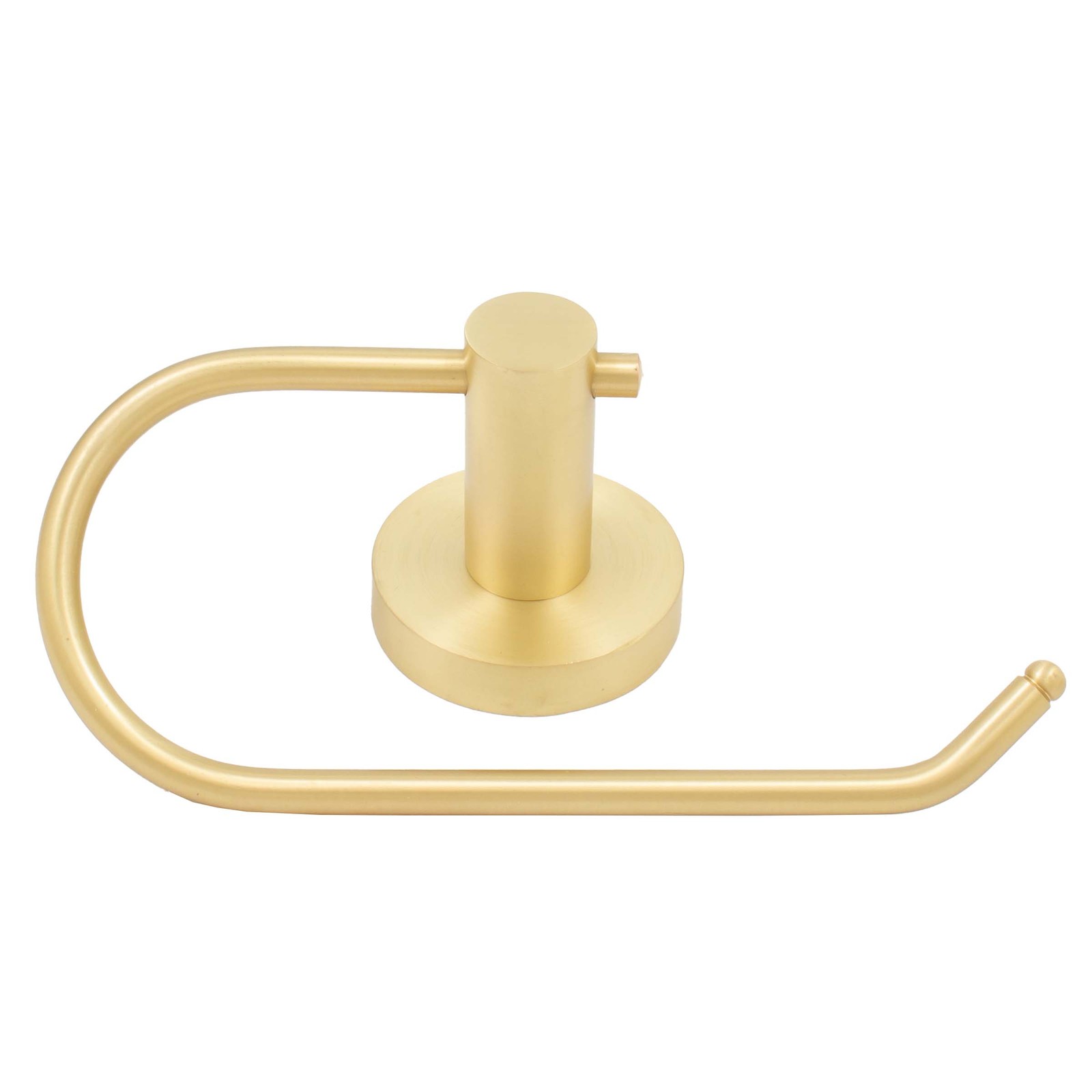 Zurich Euro Paper Holder, Satin Brass by Stone Harbor Hardware