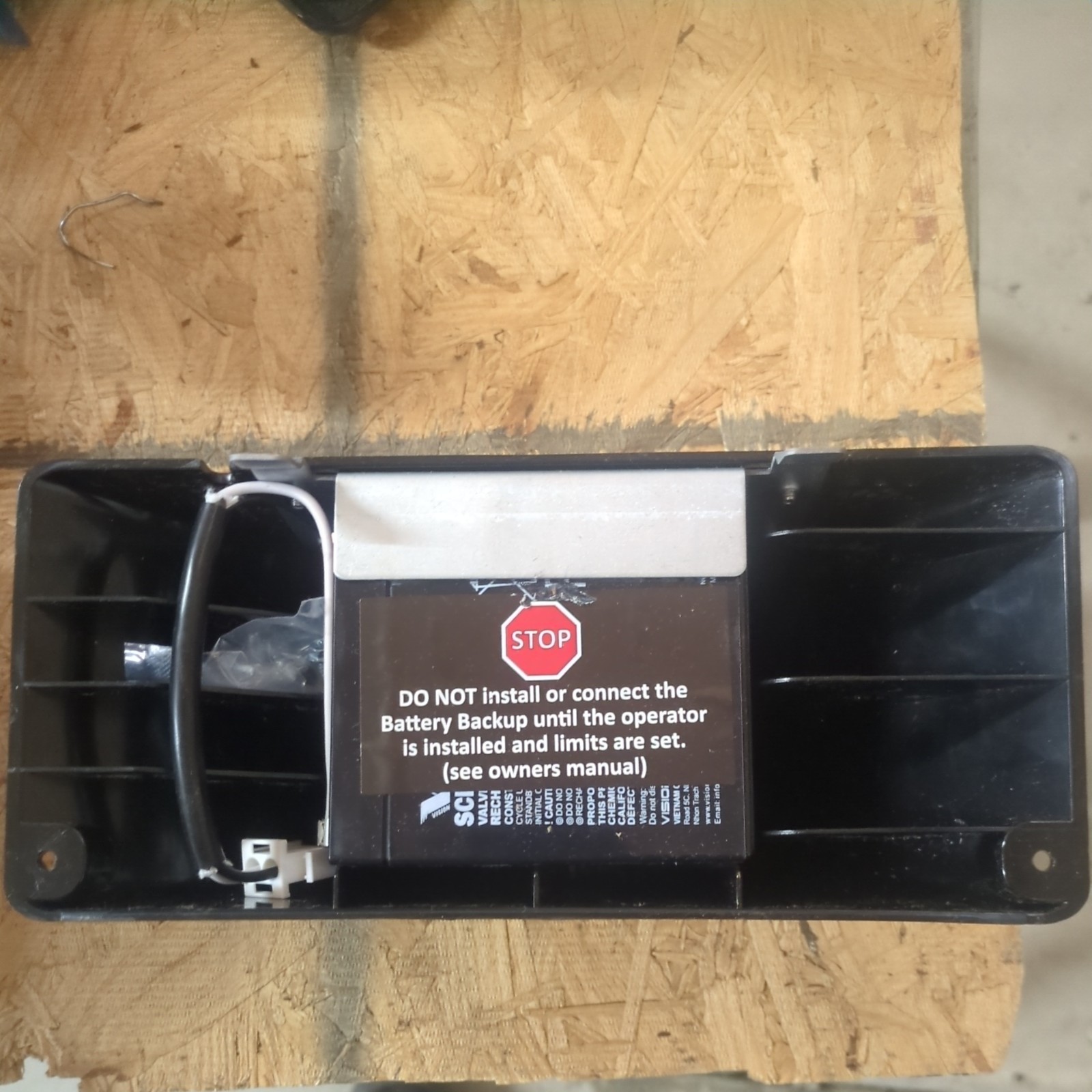 Genie Garage Door Opener Backup Battery With Casing from 7055d