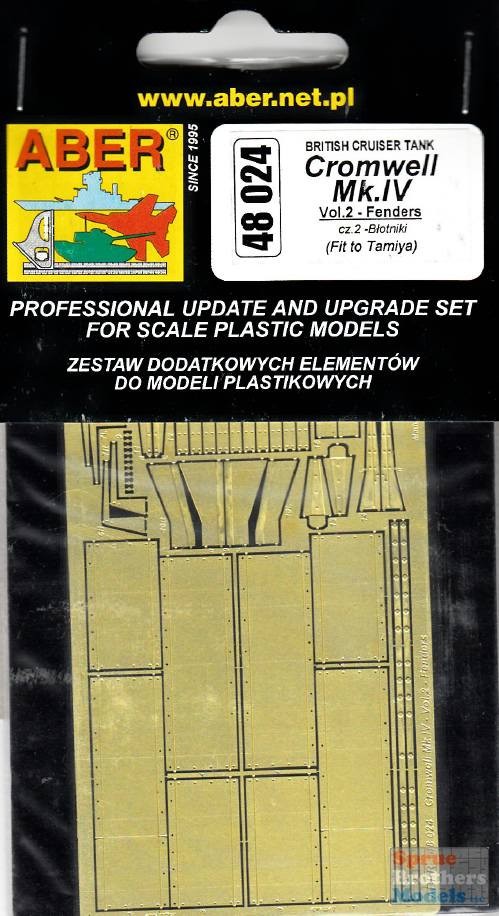 ABR48024 1:48 Aber Cromwell Mk IV Vol 2 Fenders (TAM kit)