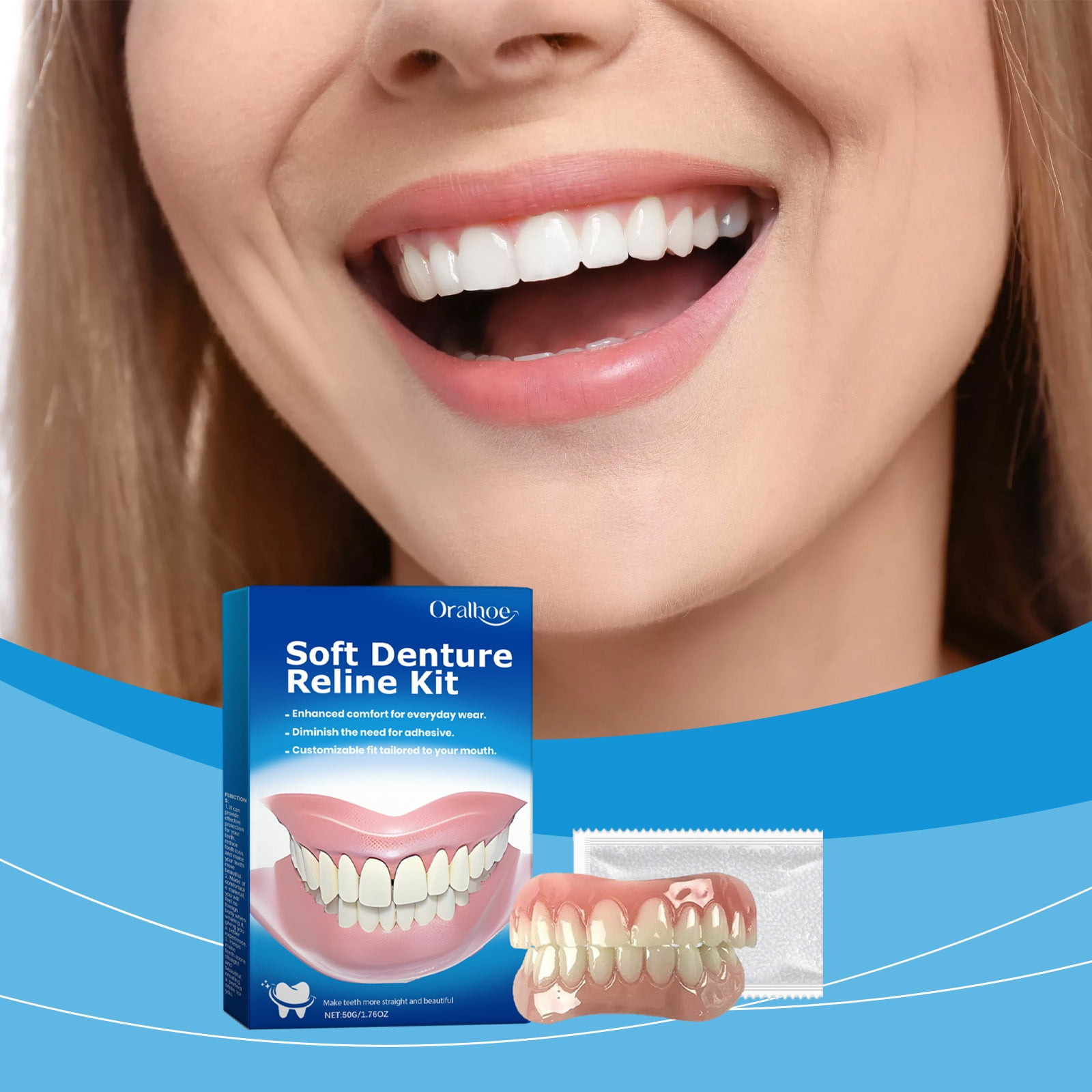 2 Pack ~ Soft Denture Silicone Reline Kit ~ Exp 1/28