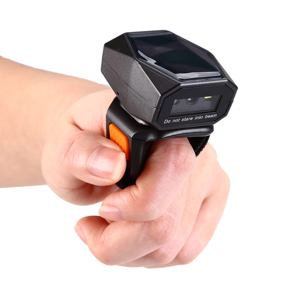Eyoyo Wearable Ring Barcode Scanner 1D 2D QR PDF417 Data Matrix Code POS Reader