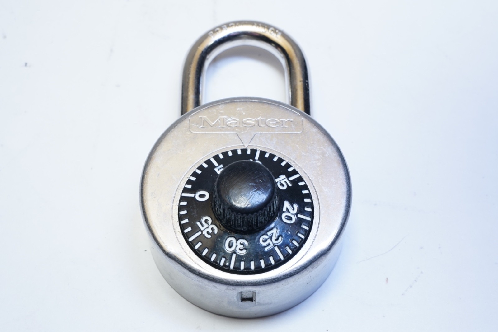 READ! Master Lock Combination Padlock V61 3624 Boron, Stainless Steel Ships FREE