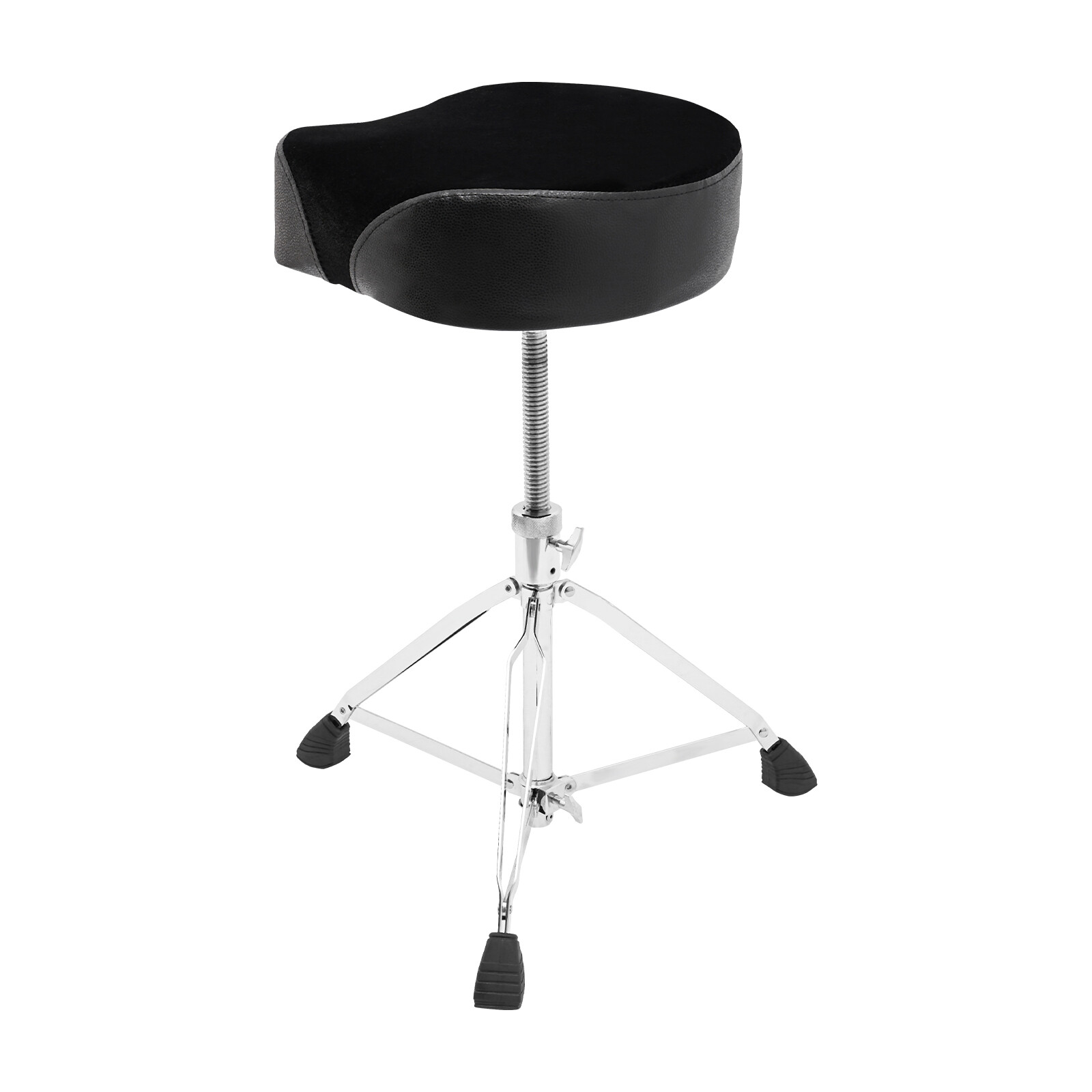 Adjustable Foldable Drum Stool with Thick Padded Seat for Comfort