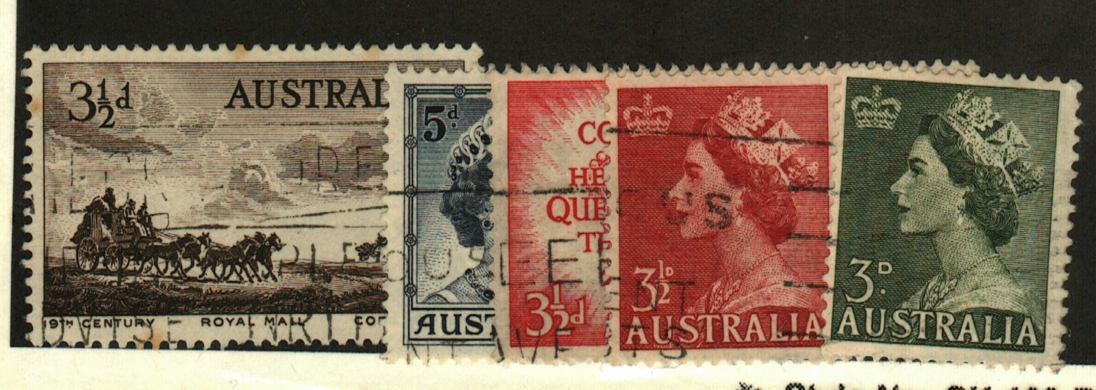 Australia #257-9, 281, 319 used