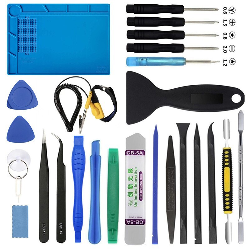 Repair tool for Macbook Laptop Tab Computer Cell Phone Spudger Metal Pry Kit Set