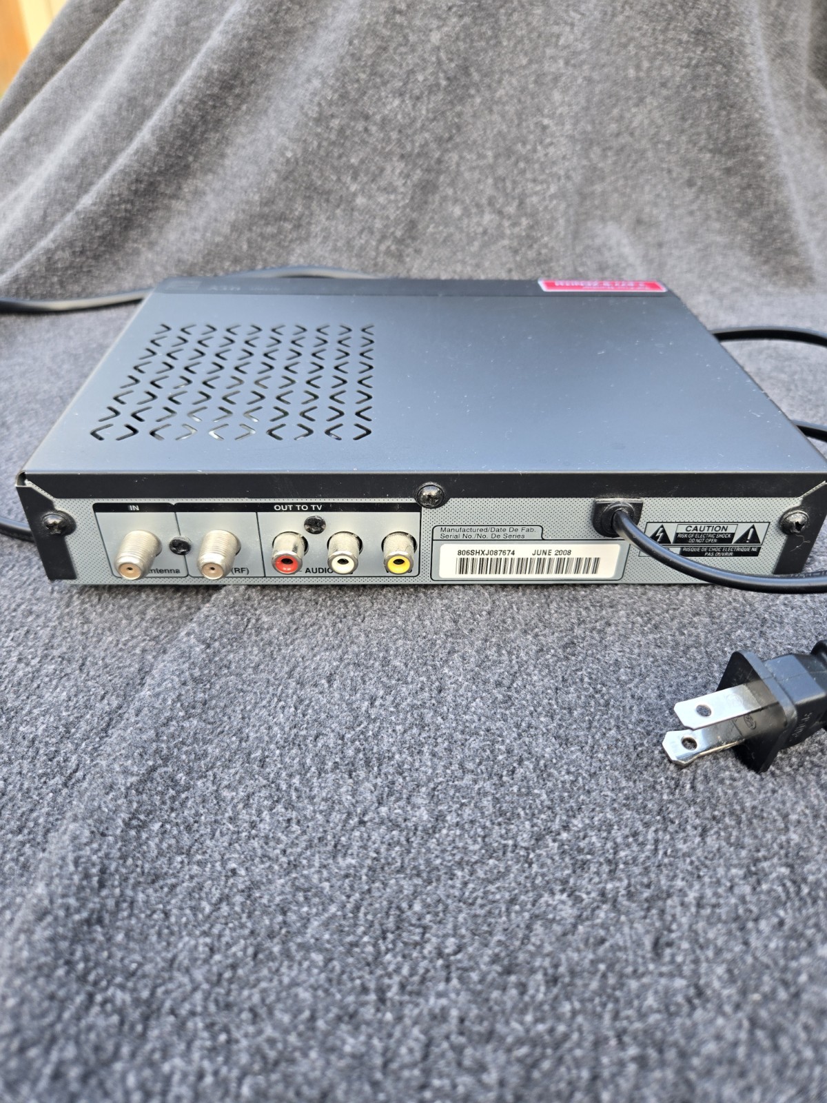 Zenith Ztt901 Tv Cable Box Untested