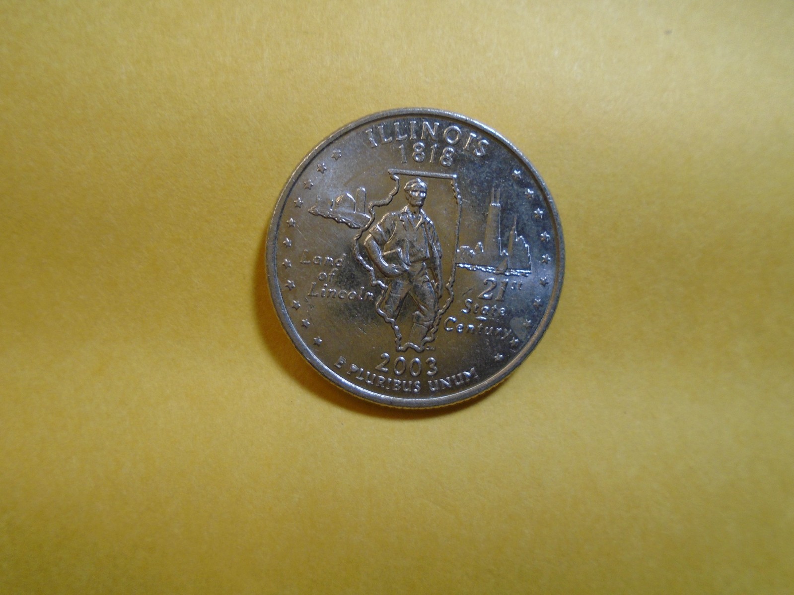 WASHINGTON QUARTERS, COINS, CLAD, STATE QUARTERS ( 2003 - ILLINIOS )FREE SHIP