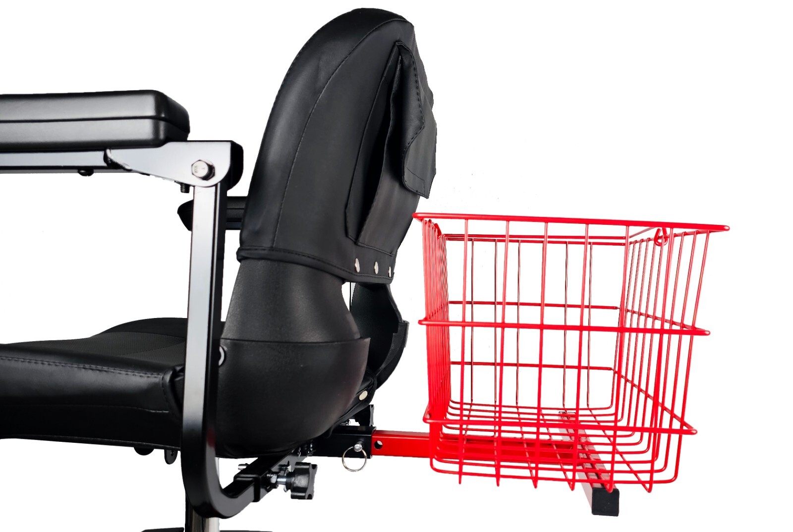 Large Rear Basket For Mobility Scooters - RED