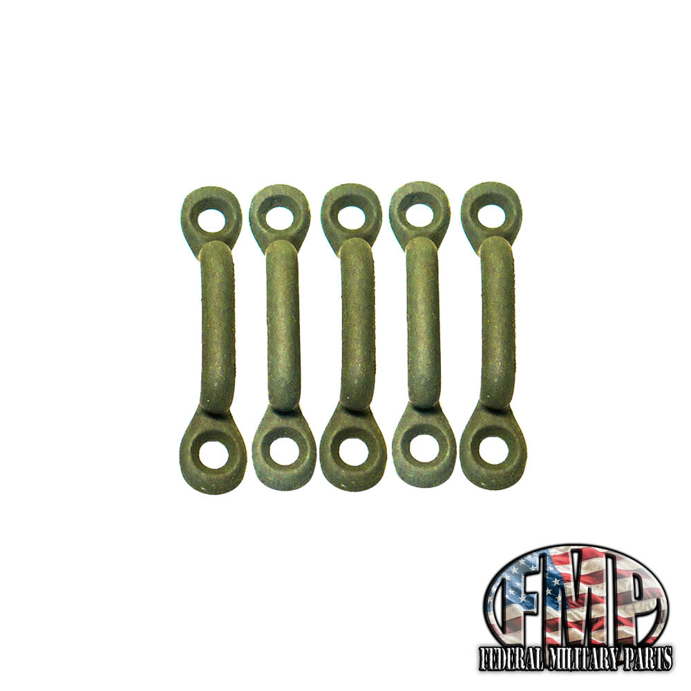 5 Pack Green Military Canvas Tarp/Canvas Hook (B) Tie Down- for M998 HUMVEE NATO