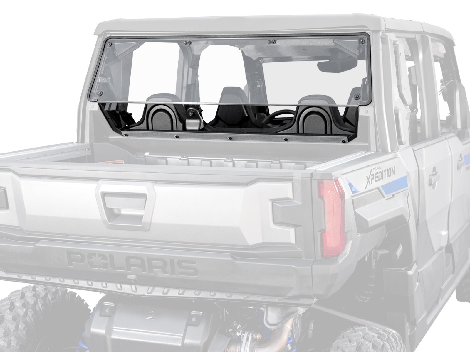 SuperATV Standard Polycarbonate Rear Windshield for Polaris Xpedition XP 2024+