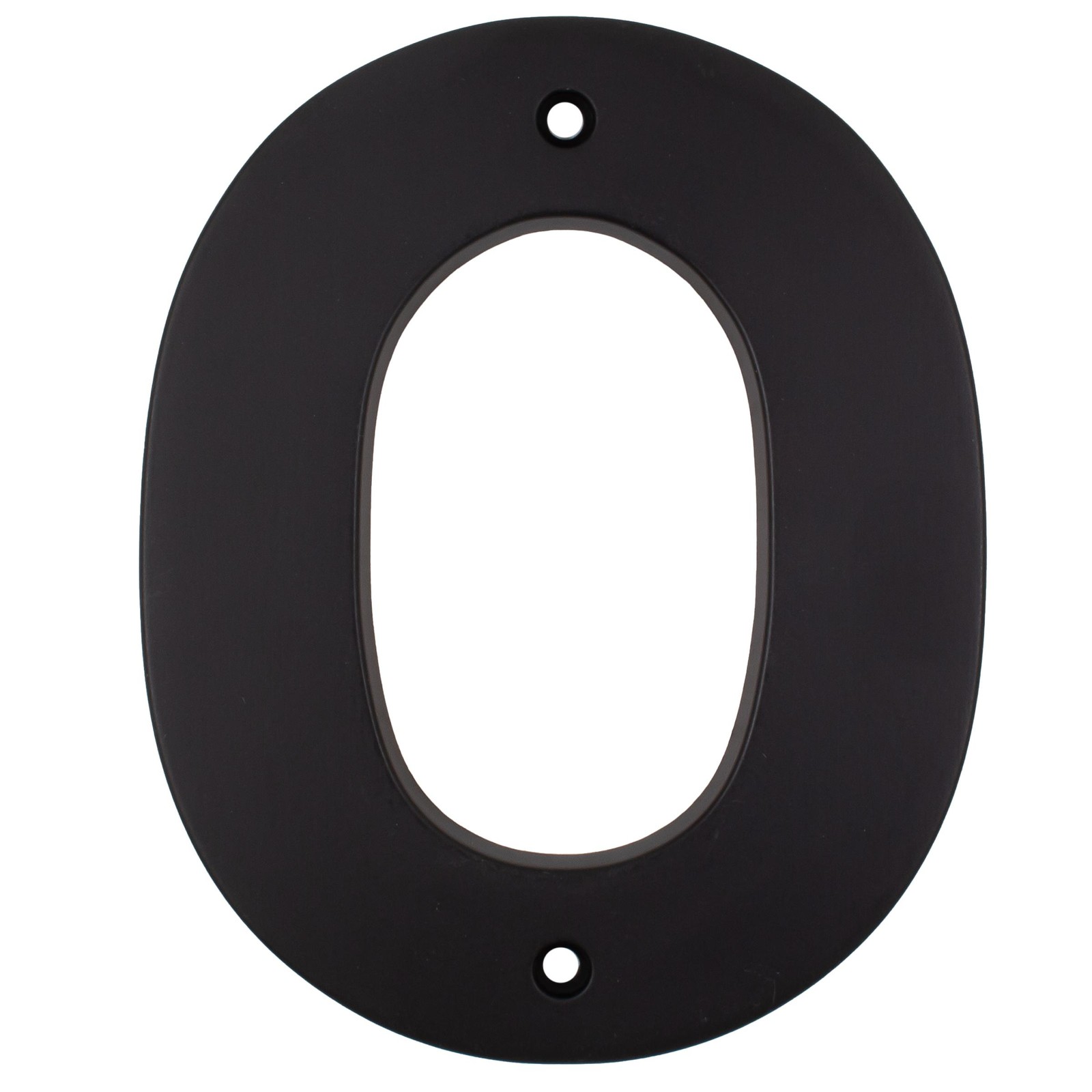 Contemporary House Numbeer, #0, 5 Inches, Matte Black by Stone Harbor Hardware