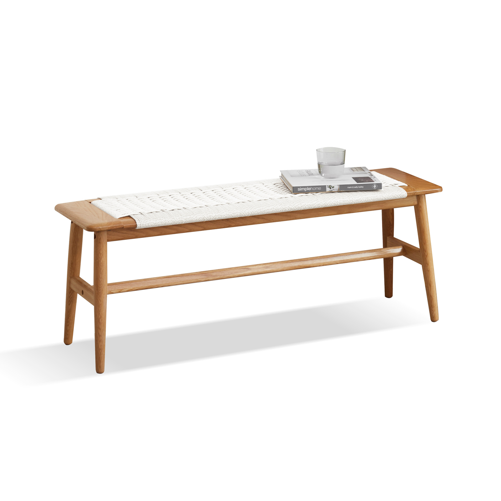31.5"Solid Wood Entryway Bench Dining Bench End of Bed Bench for Bedroom Hallway