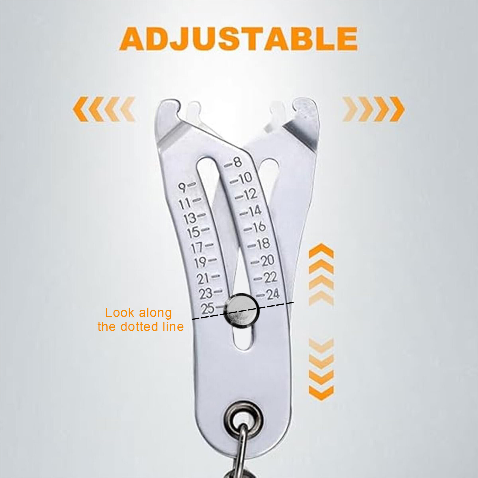 Portable Precise Thread Size Checker Keychain Bolt Size Checker Keychain Manual