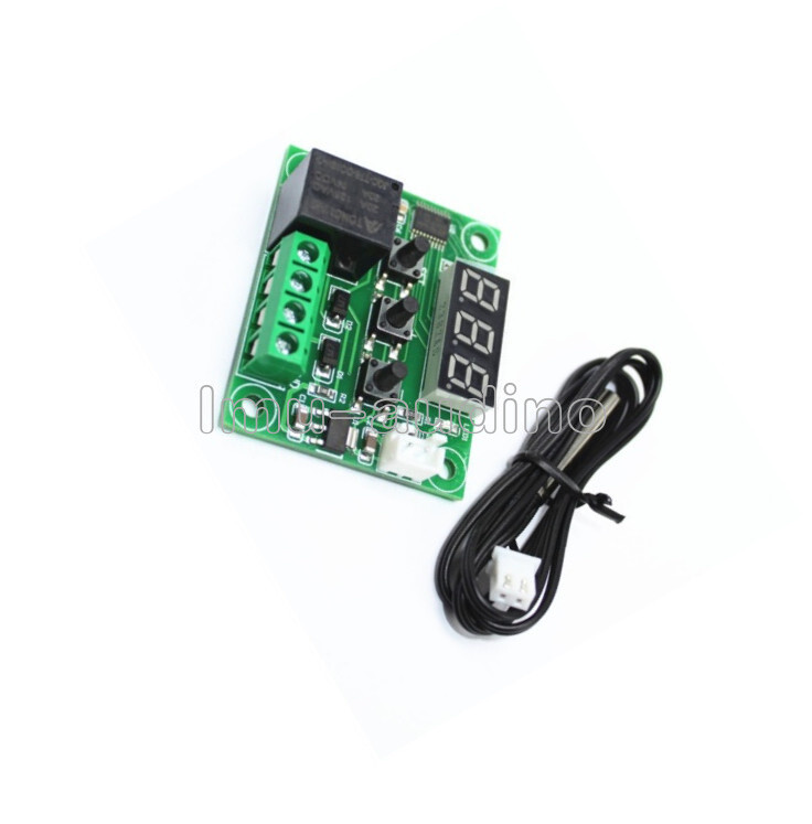 12V Digital W1209 Thermostat Temperature Controller NTC10K 1% 3950 Probe Cable