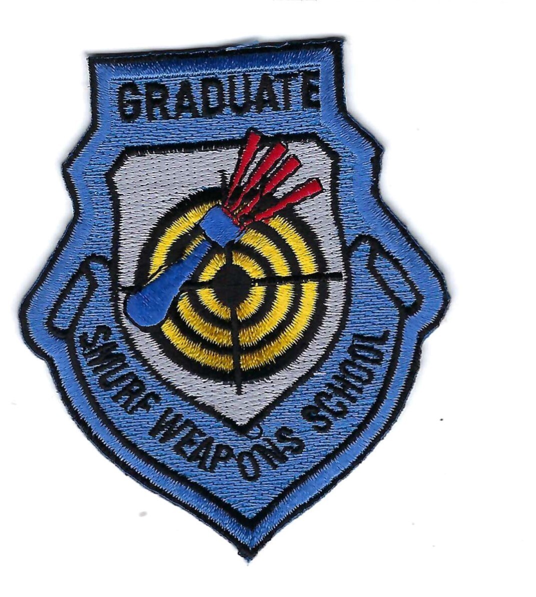 PATCH USAF GRADUATE SMURF WEAPONS SCHOOL  JT-4