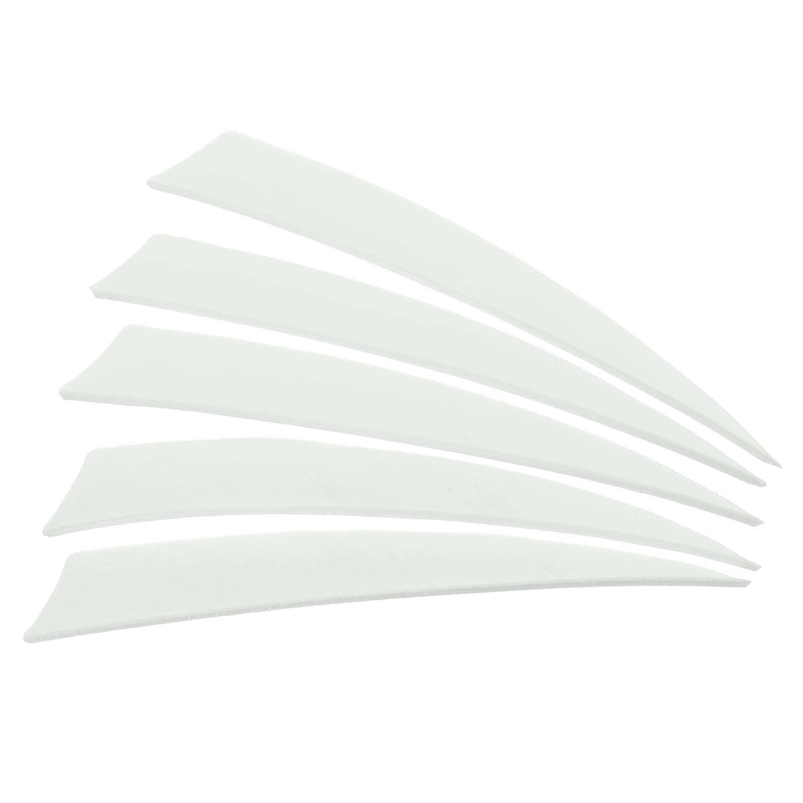 50 Pack Arrows Vanes 5 Inch Arrow Feather Left Wing White for DIY