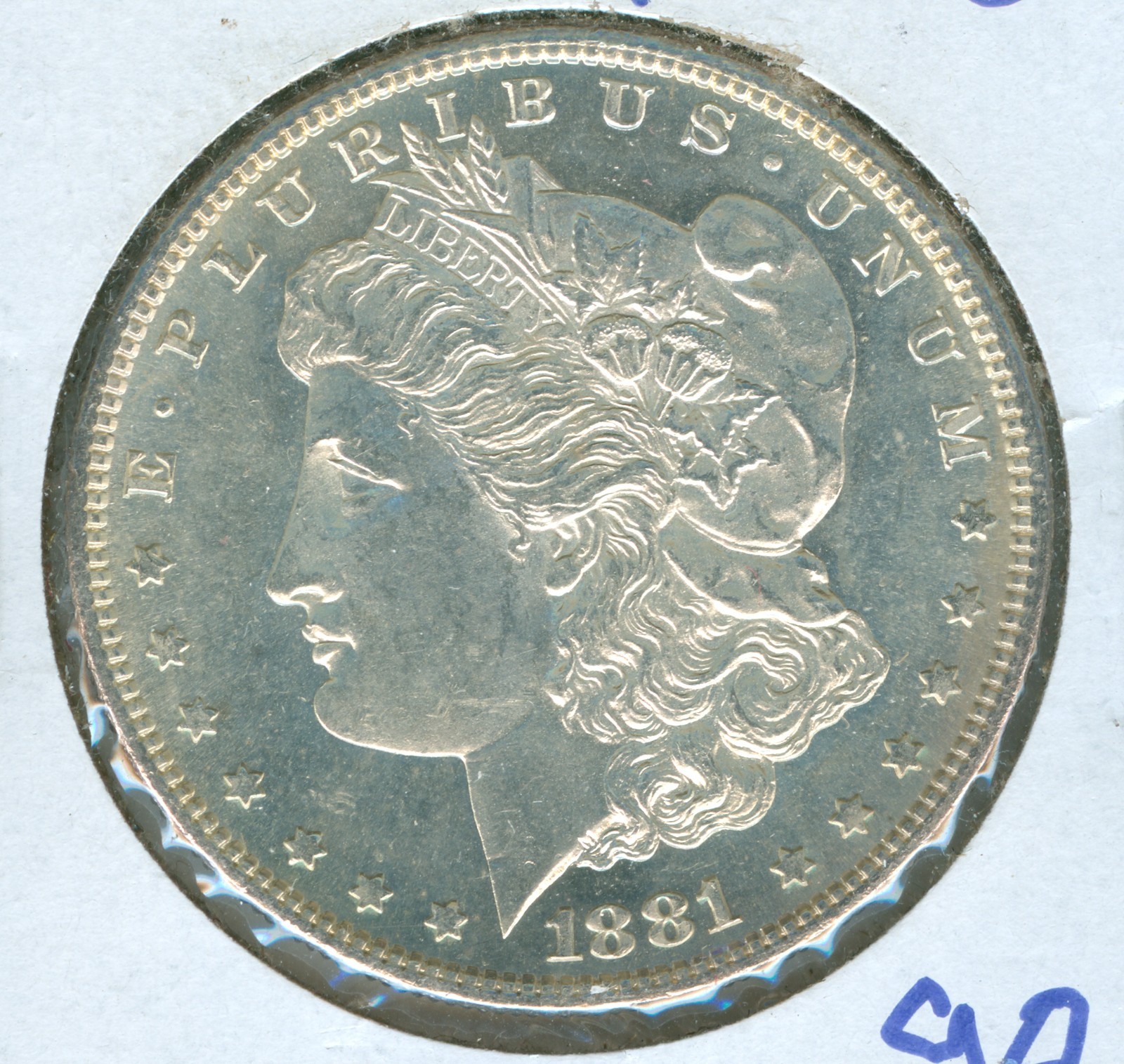 1881-S MORGAN SILVER DOLLAR-CHOICE UNCIRCULATED