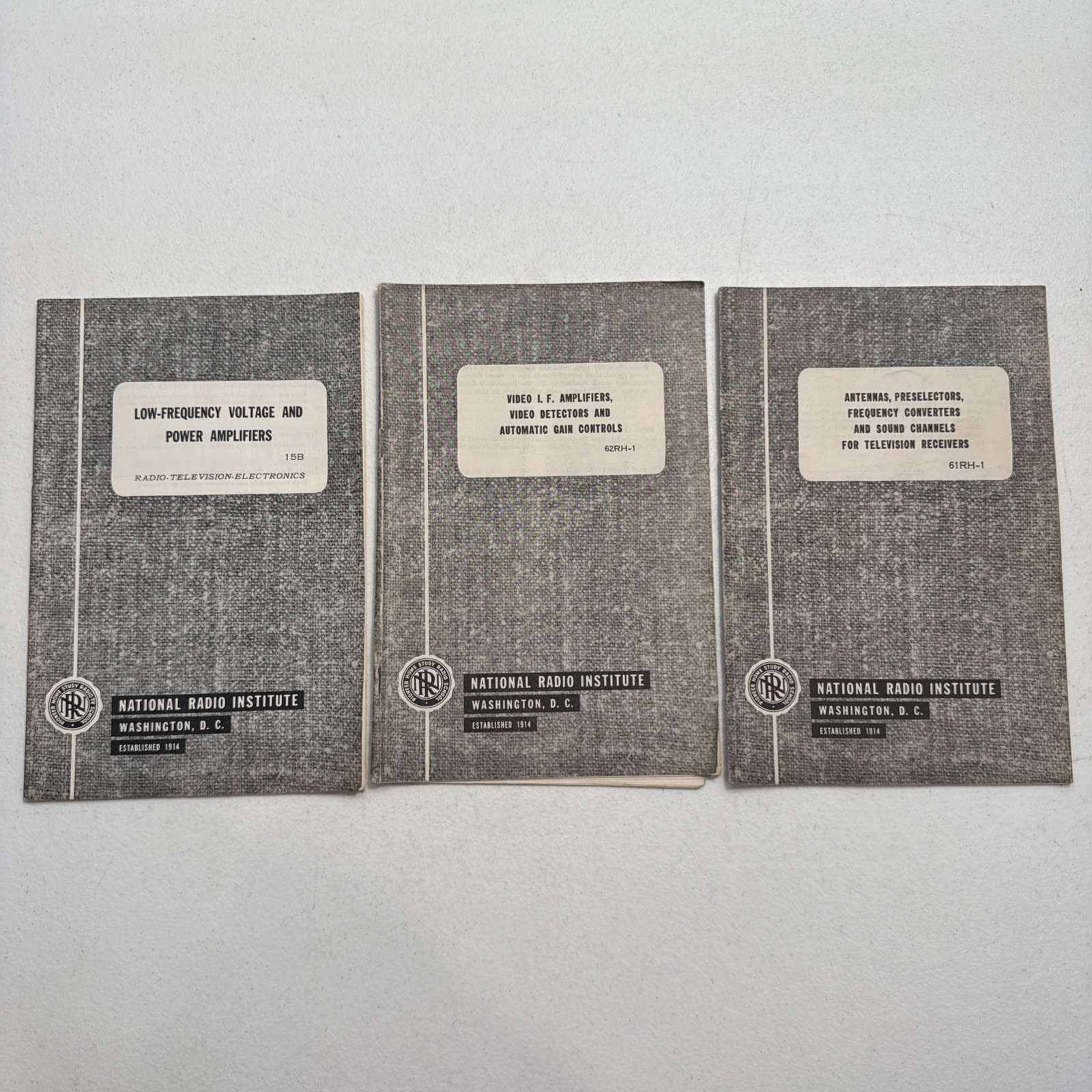 Lot Of 3 1940’s-1950’s National Radio Institute Booklets