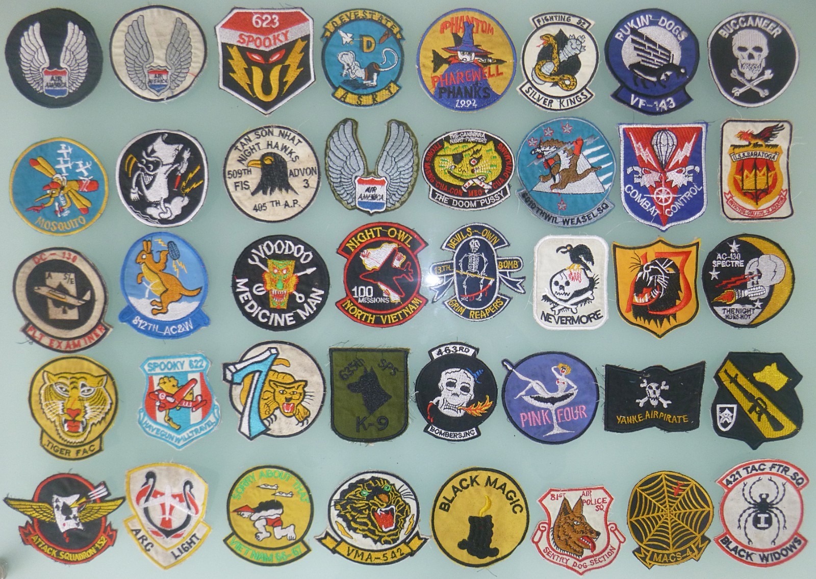 Rare - Lot of 40 Patch / Patches – USAF - CIA - AIR AMERICA - JET - Vietnam War