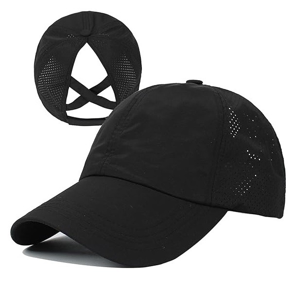 NEW Womens Ponytail Hat Baseball Cap Adjustable High Bun Unisex Baseball Cap US