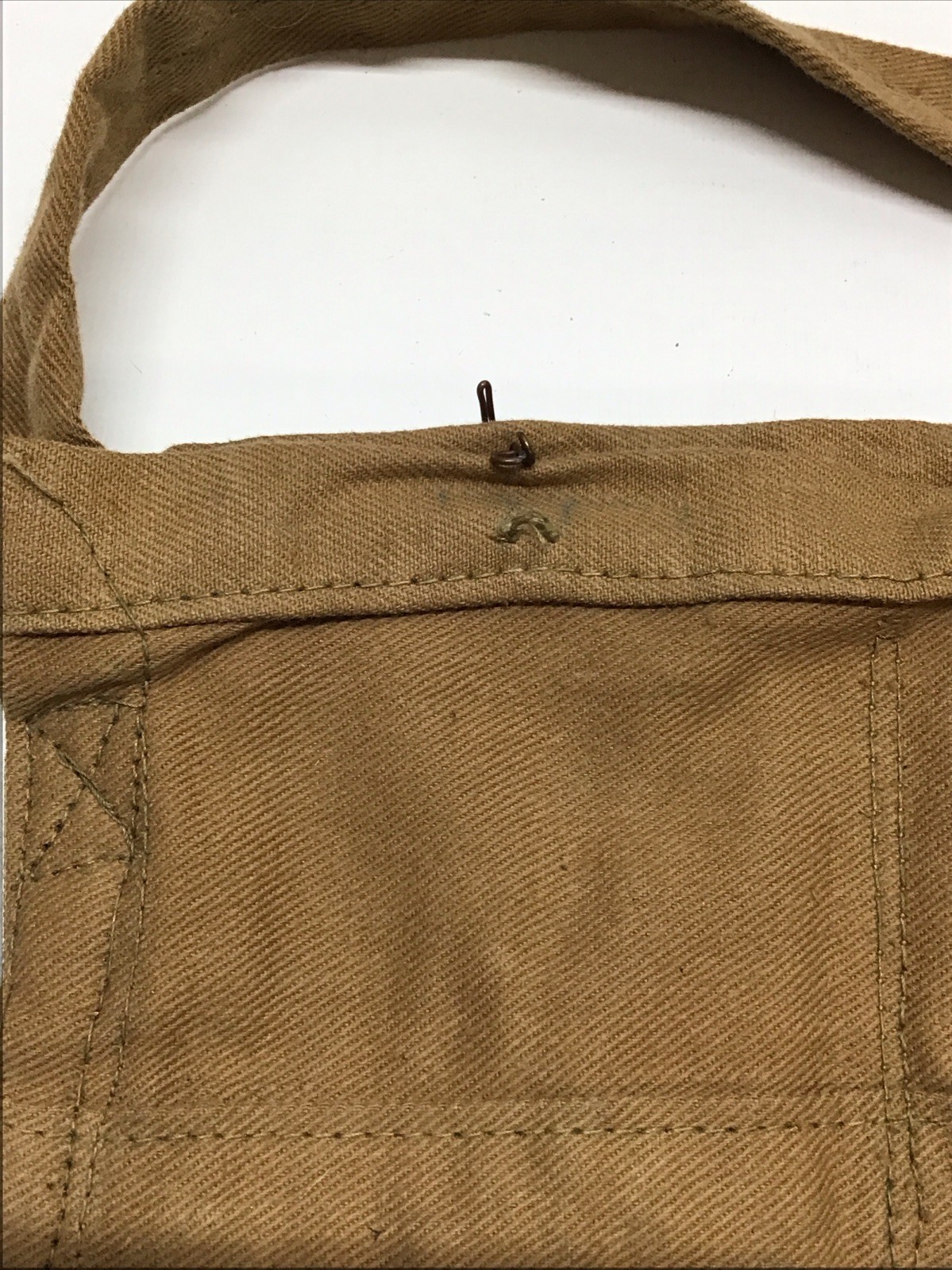 Vintage WWI 303 British Lee Enfield SMLE Bandolier Copper Hooks Khaki Cloth