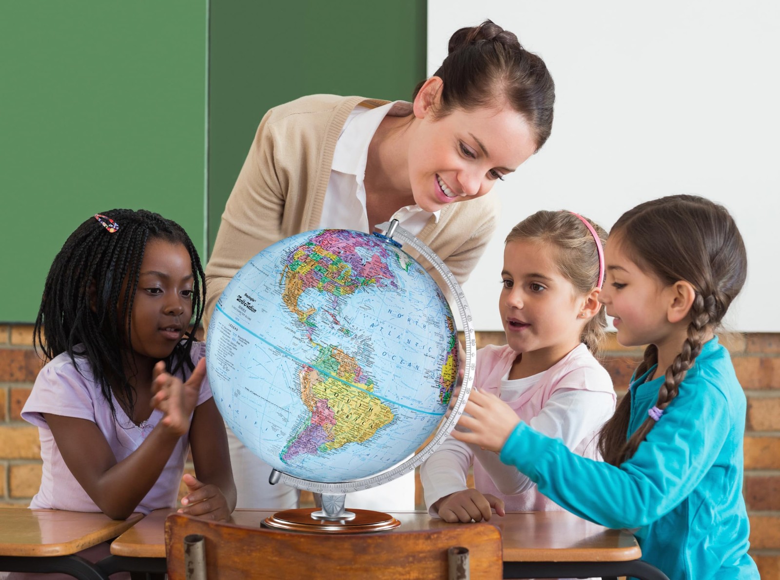 Replogle Student - Educational Classic World globe, Blue Ocean, Raised Relief...