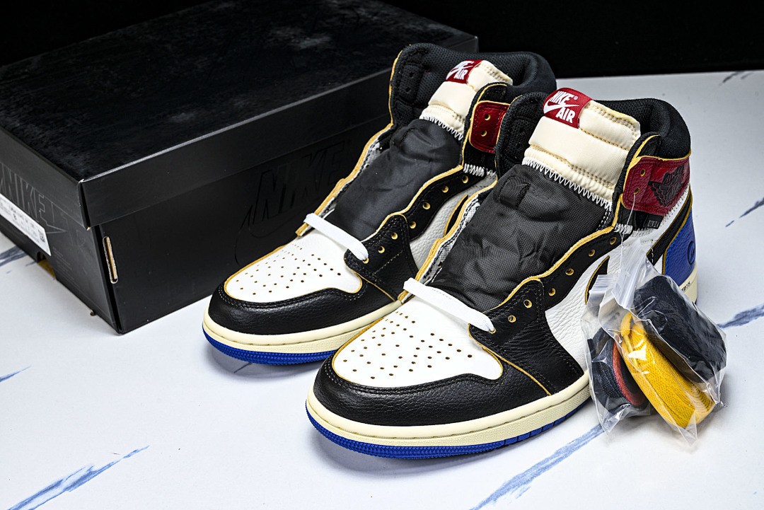 IO7847-002 AJ 1 Retro High OG SP Fragment x Union LA Varsity Red Sport Royal