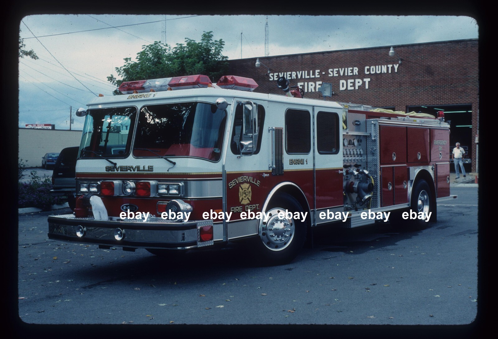 Sevierville TN 1988 Emergency One pumper Fire Apparatus Slide