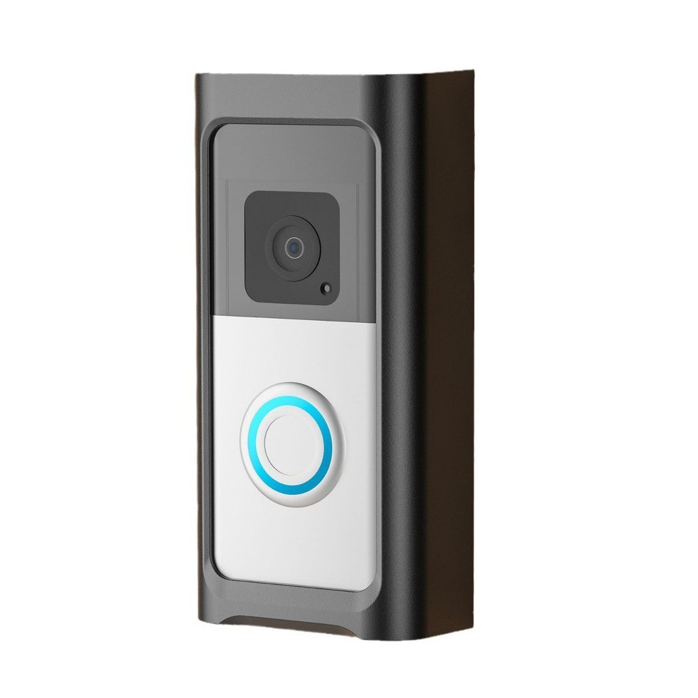 For Ring Battery Doorbell Mount No Drilling for 2024 Model Plastic Black