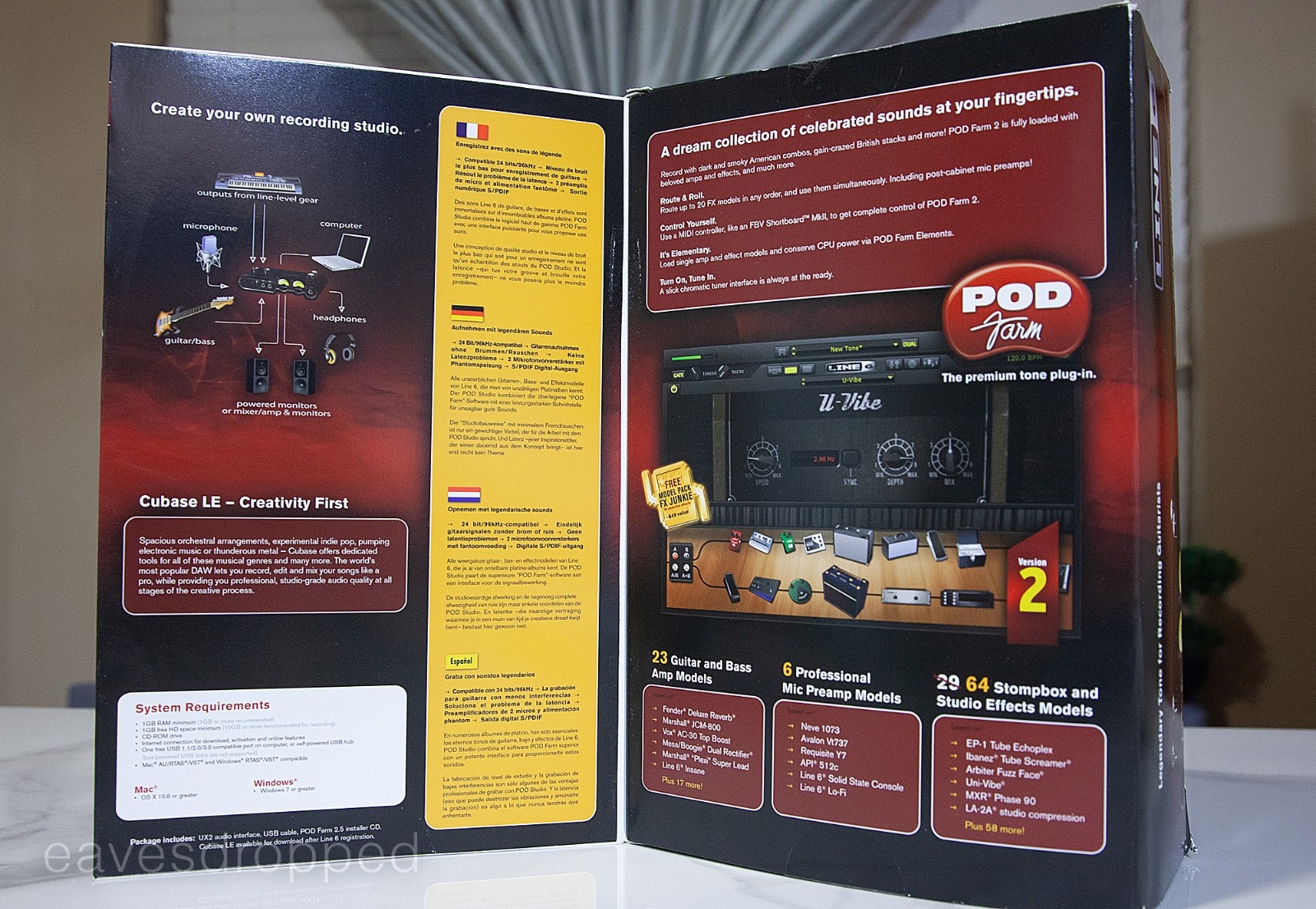 LINE 6 POD Studio - UX2 - Digital Recording Interface (ver.2)