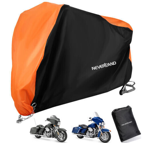 Motorcycle Cover Waterproof XXXL For Harley Davidson Heavy Duty UV Snow Storage