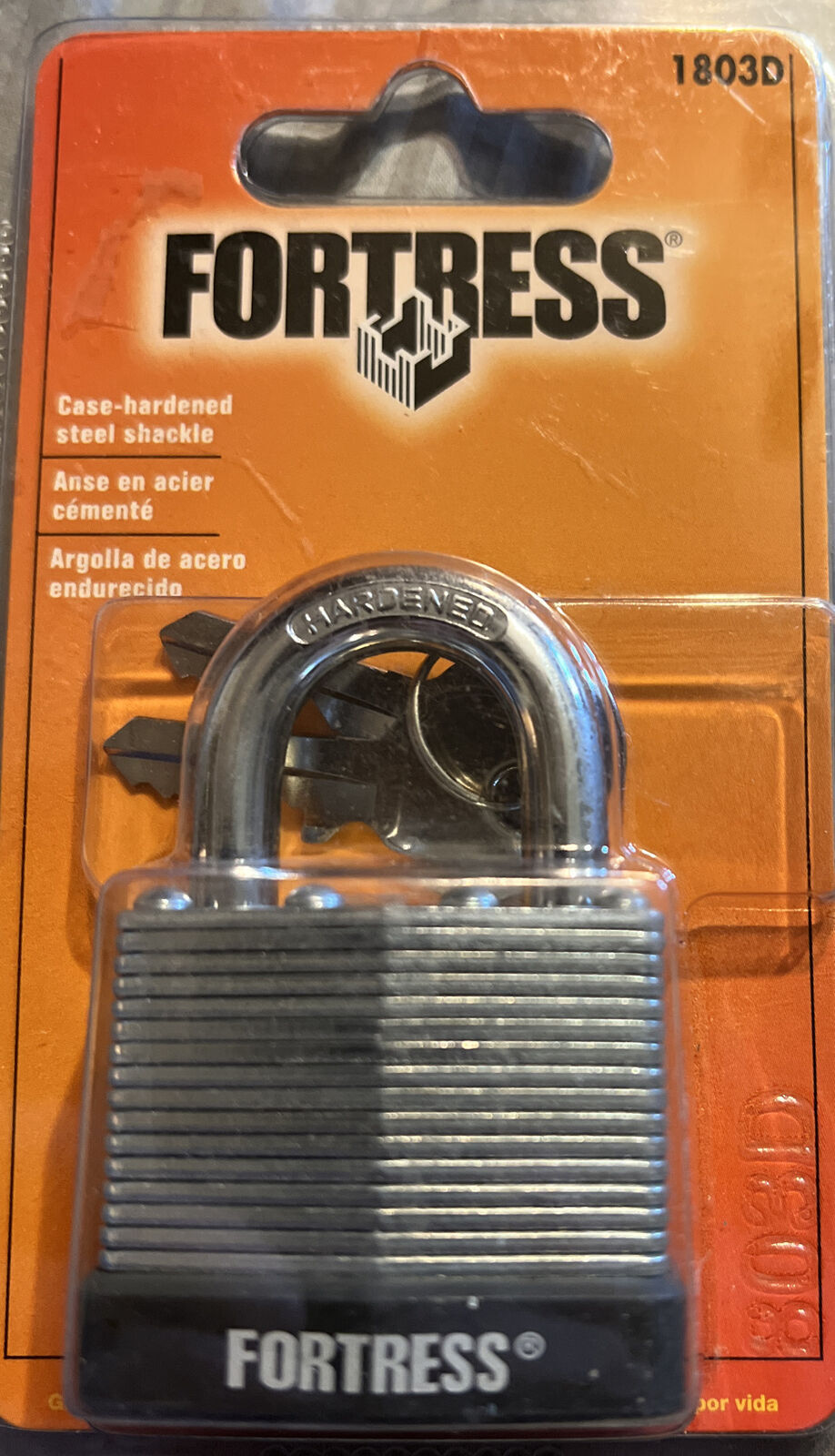 Fortress 1803D Padlock 1-1/2" Fast Shipping Authentic Lifetime Guarantee Steel