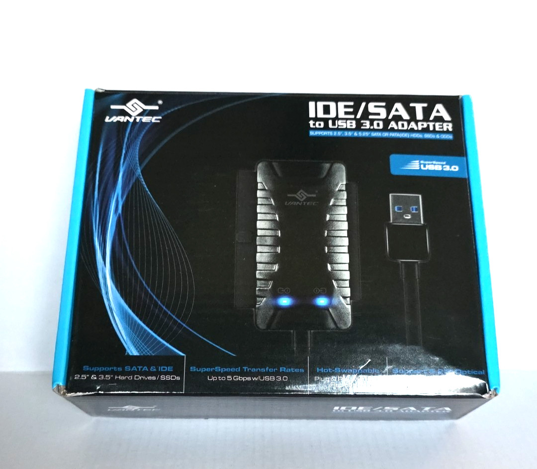 SATA/IDE Vantec to USB 3.0 Adapter | Universal Hard Drive Converter | pre-owned