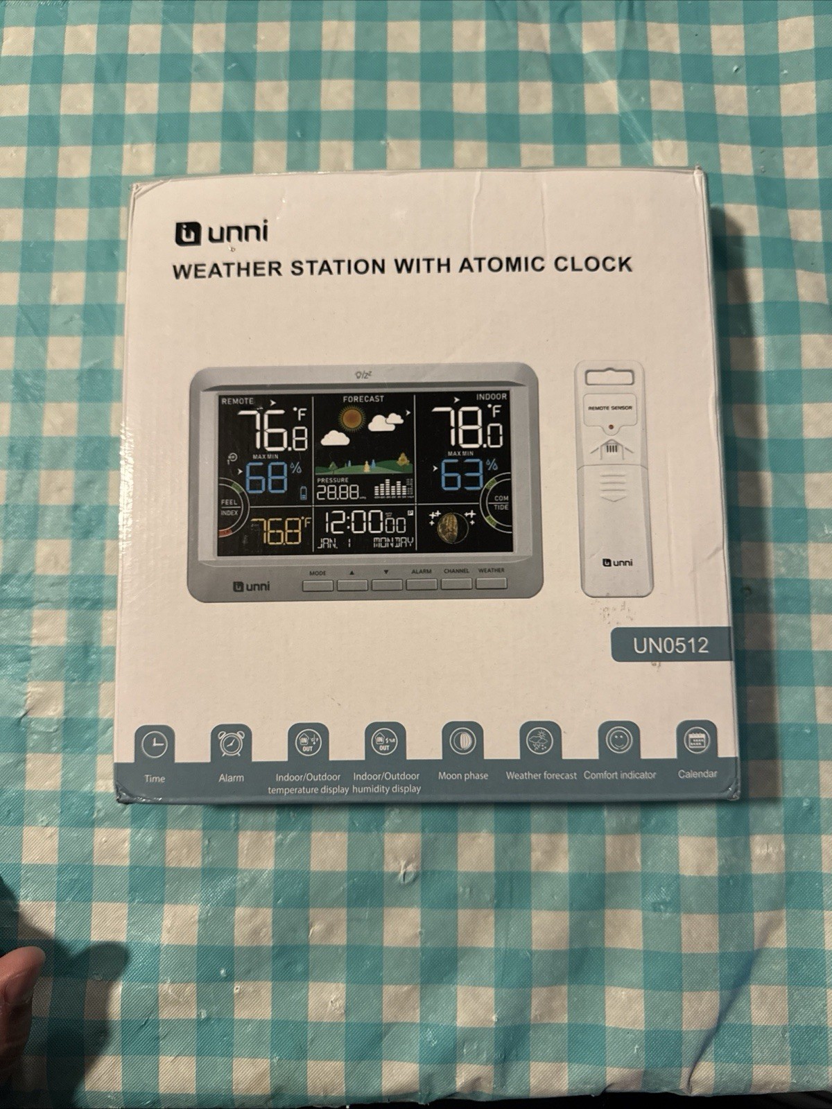 U UNNI Weather Station Wireless Indoor Outdoor Thermometer with Heat Dew Mold...