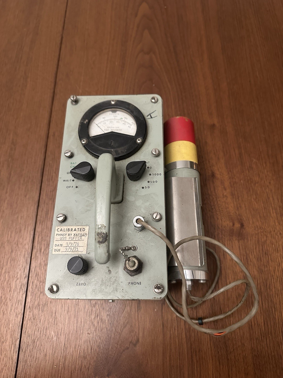 Radiacmeter IM-196/PDR-470 manufactured for navy department *Not tested*